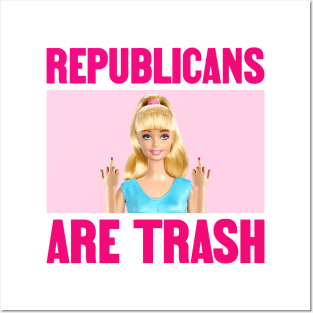 Republicans Are Trash - Funny Democrat Meme Posters and Art